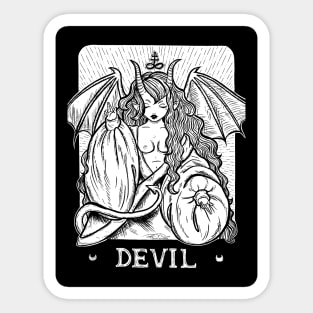 Devil card Sticker